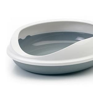 Котешка тоалетна Figaro - бяло/сиво