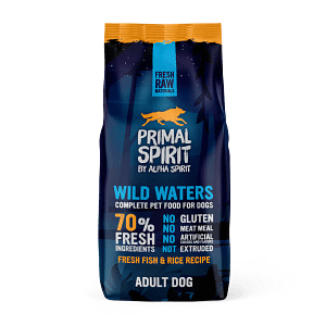 Primal Spirit Wild waters - суха храна за куче с прясна риба 50% и 20% прясно пилешко месо 12кг
