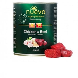 Nuevo Dog Junior Chicken & Beef - 800г