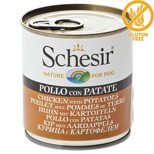 Schesir Dog Chicken with Potatoes -Пиле с картофи- консерва за кучета