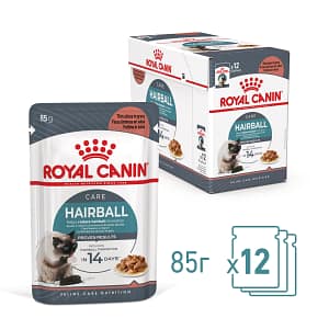 ROYAL CANIN® FCN CARE HAIRBALL хапки в сос 85г стек/12бр