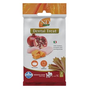 TREAT ND PUMPKIN DOG CHICK POMEG 100g ADULT MED/MAX - лакомство