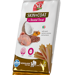 TREAT ND QUINOA DOG SKIN COAT QUAIL 100g ADULT MED/MAX - лакомство