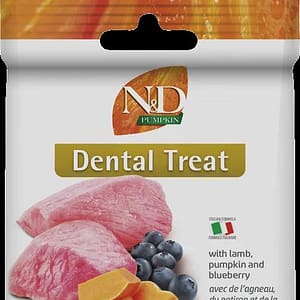 TREAT ND PUMPKIN DOG LAMB PUMPK BLUEB100g ADULT MED/MAX - лакомство