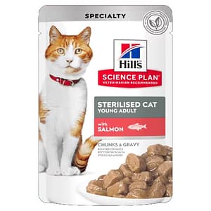 SP Cat ПАУЧ  POUCH Sterilised SALMON 12x85g СЬОМГА  КОТКА