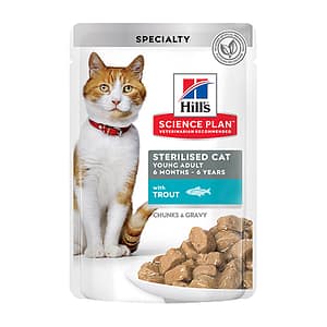 SP Cat ПАУЧ  POUCH Sterilised TROUT 12х85g ПЪСТЪРВА   котка