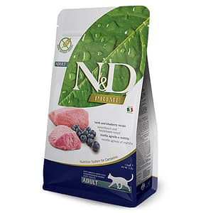 N&D PRIME CAT LAMB&BLUEB ADULT 300G