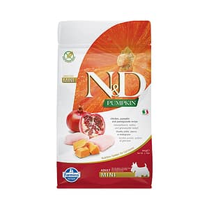 N&D DOG ADULT MINI PUMPKIN 800Gкуче,тиква с пиле и нар