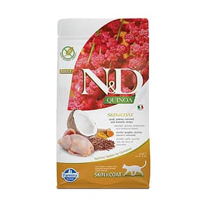 N&D CAT QUINOA SKIN&COAT QUAIL 1.5KG с пъдпъдък