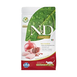 N&D PRIME CAT NEUTERED 1.5 KG CHICKEN&POMEGR ADULT