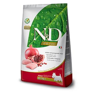N&D PRIME DOG  ADULT MINI 2.5KG  CHICKEN &POMEGR.