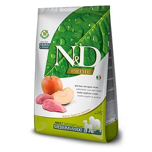 N&D PRIME DOG ADULT MEDIUM & MAXI 2.5KG WILD BOAR&APPLE