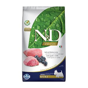 N&D PRIME DOG LAMB&BLUEBER.ADULT MINI 2.5KG
