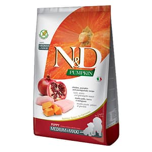 N&D PUMPKIN DOG CHICK&POMEGR. PUPPY MED&MAXI 2.5 KG
