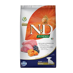 N&D DOG PUPPY MINI PUMPKIN 2.5KG куче,тиква с агнешко и боровинки