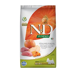 N&D DOG ADULT MINI PUMPKIN 2.5KG куче,тиква с глиганско и ябълка