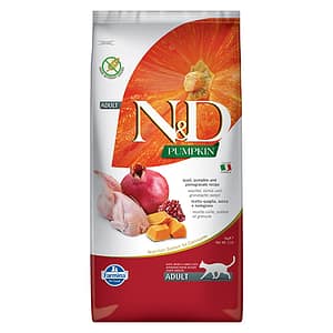 N&D CAT ADULT PUMPKIN 5kg коте,тиква с пъдпъдък и нар