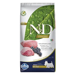 N&D PRIME DOG LAMB&BLUEBER. ADULT MINI  7 KG