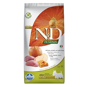 N&D DOG ADULT MINI PUMPKIN 7 KG куче,тиква с глиганско и ябълка