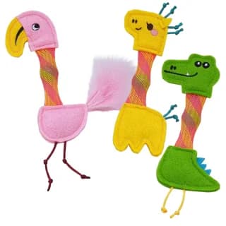 Играчка зоопарк животни с дрънкалка 16-17 см.