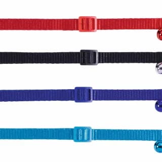 Нашийник за котка със звънче черен