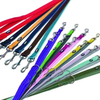 Повод CLASSIC PRENO 25/35 мм./120 см. оранжев/сив - Image 2