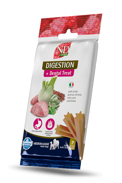 TREAT ND QUINOA DOG WEIGHT MAN LAMB 100g ADULT MED/MAX - лакомство