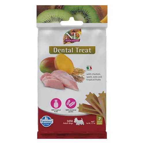 TREAT ND TROPICAL SELECTION CHICKEN ADULT MINI 60g - лакомство