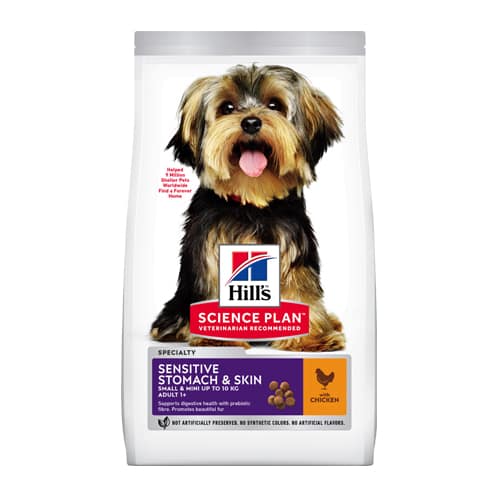 604247 SP Dog Adult SENSITIVE SMALL&MINI CHICKEN1.5 kg с ПИЛЕ КУЧЕ