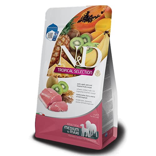 N&D TROPICAL DOG AD MED&MAXI PORK 10 KG