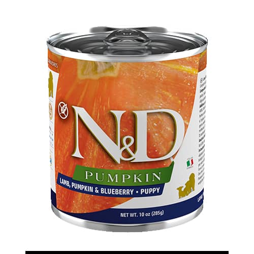 5011Консерва N&D DOG Puppy LAMB PUMPKIN&BLUEBERRY 285g
