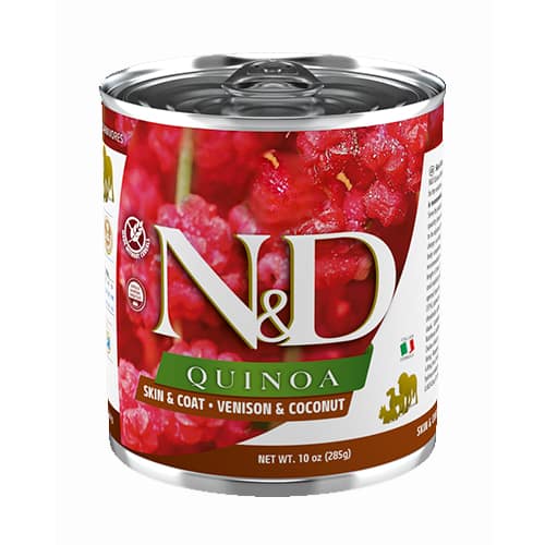 5021Консерва N&D DOG QUINOA VENISON & COCONUT 285g
