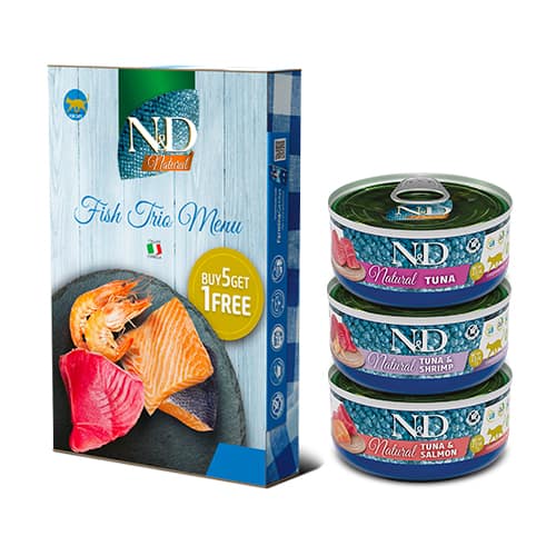 N&D Natural Fish Trio Menu 6 pcs