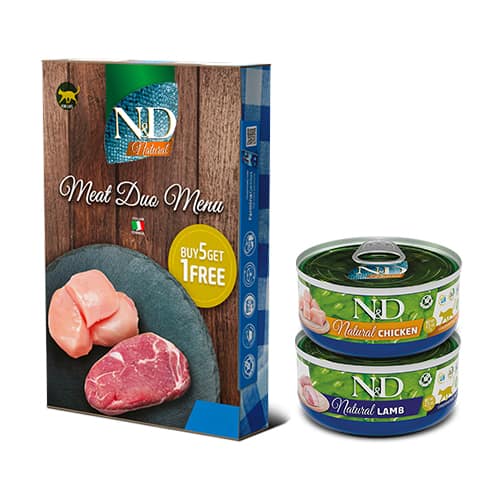 N&D Natural Meat Duo Menu 6 pcs