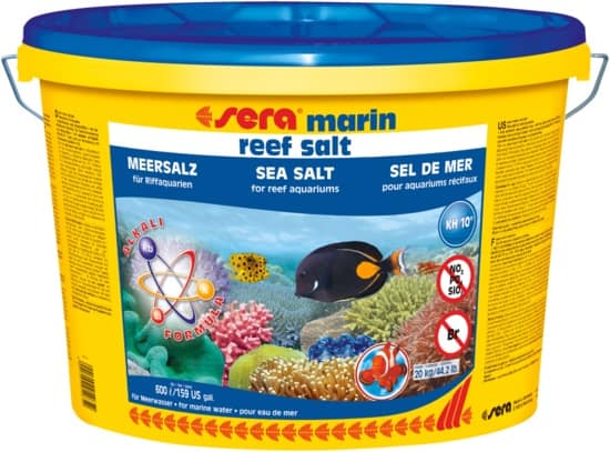 sera marine reef salt 20 кг морска сол корали