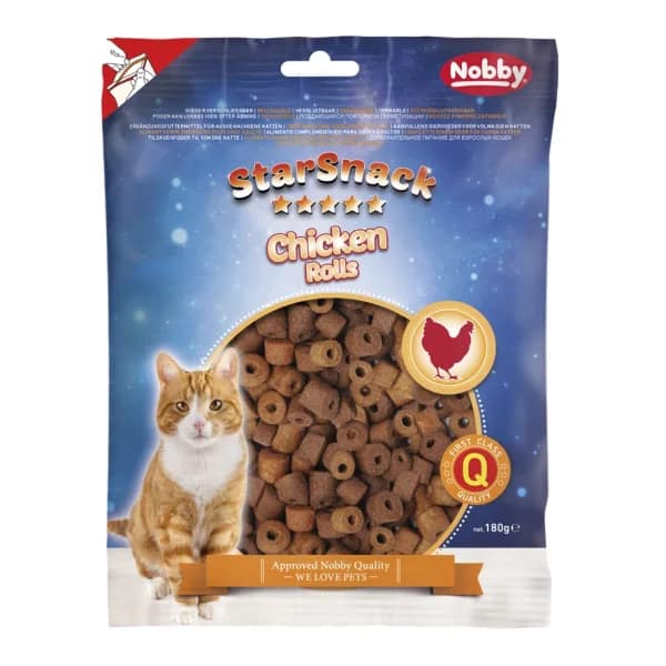 Лакомство за котка StarSnack Chicken Rolls - 180 гр.