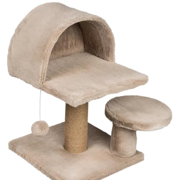 Скрачер 2 стълба + свод + кръг + топче бежев