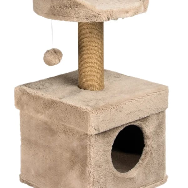 Скрачер 2 стълба + къща + кръг + топче сив