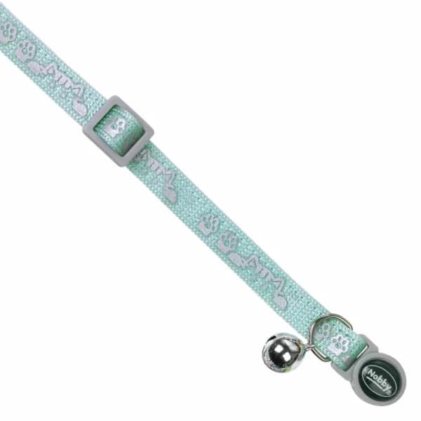 Нашийник за котка “Cat Head“ със звънче син