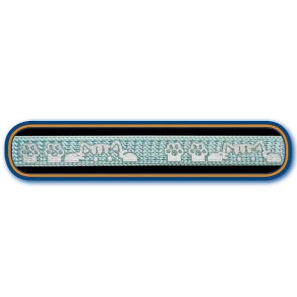 Комплект за котка повод + нагръдник “Cat Head“ син - Image 2