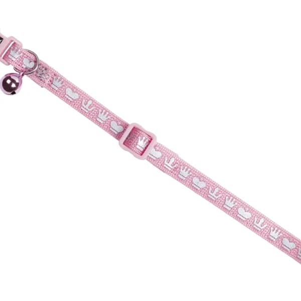 Нашийник за котка “Royale“ със звънче розов