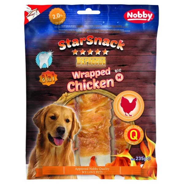 Лакомство StarSnack 2в1 Barbecue Wrapped Chicken - 235 гр.
