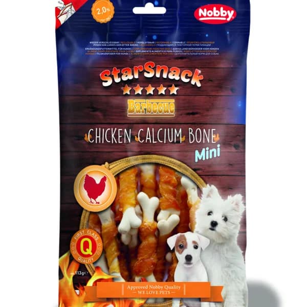 Лакомство StarSnack Barbecue CHICKEN CALCIUM BONE MINI - 113 гр.