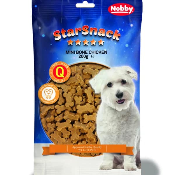 Лакомство StarSnack Mini Bones Пиле - 200 гр.