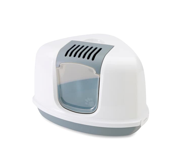 Котешка тоалетна къща за ъгъл Nestor - цвят сиво