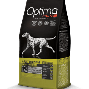 OPTIMA NOVA ADULT DIGESTIVE RABBIT & POTATO - заек и картофи 12кг